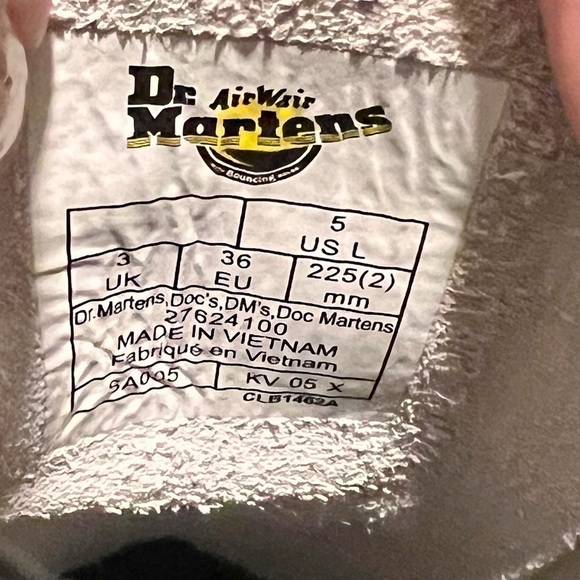 DR. MARTENS white leather 1460 twin zipper boots. Size 5 NWOT - Picture 6 of 12